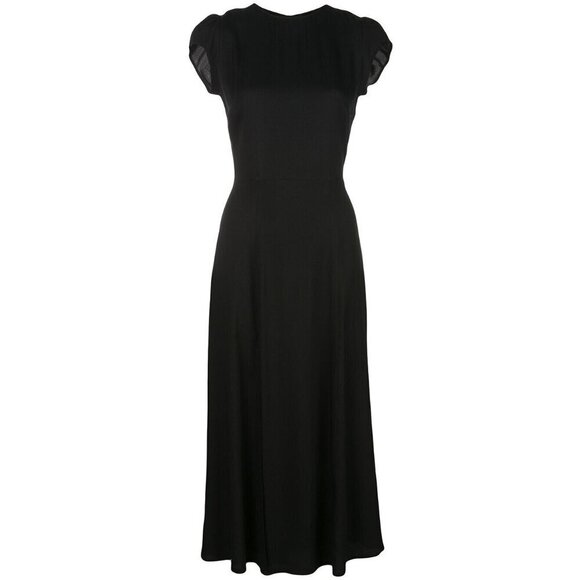 alessandra rich belted printed silk midi dress Alessandra Rich - Silk Midi Dress With Lace Detail - 38
